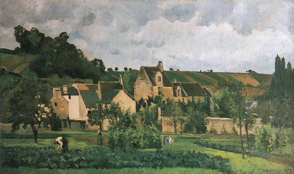 The Hermitage in Pontoise art print by Camille Pissarro for $57.95 CAD