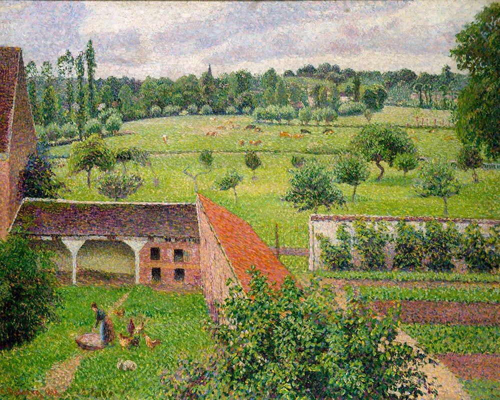 View from my Window, Eragny-sur-Epte art print by Camille Pissarro for $57.95 CAD