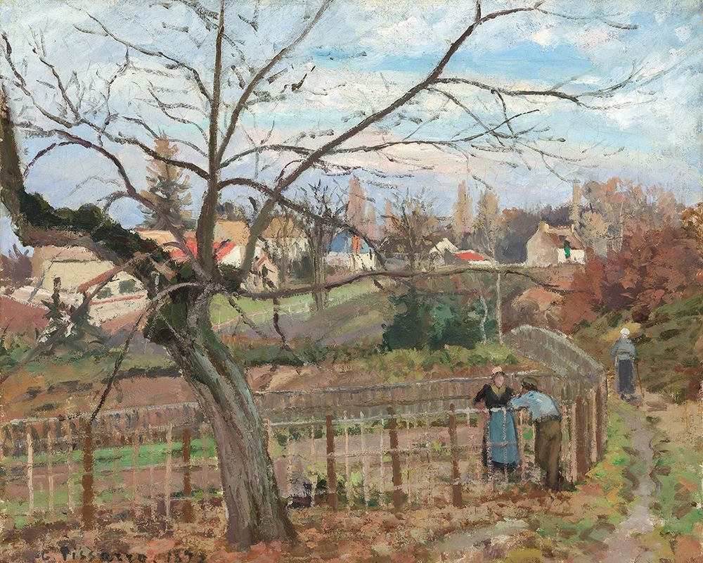 The Fence art print by Camille Pissarro for $57.95 CAD