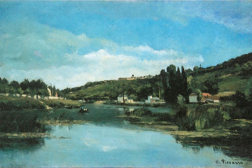 The Marne at Chennevieres art print by Camille Pissarro for $57.95 CAD