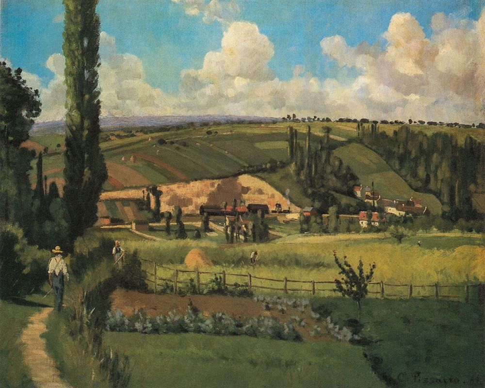 Landscape at Les Patis, Pontoise art print by Camille Pissarro for $57.95 CAD