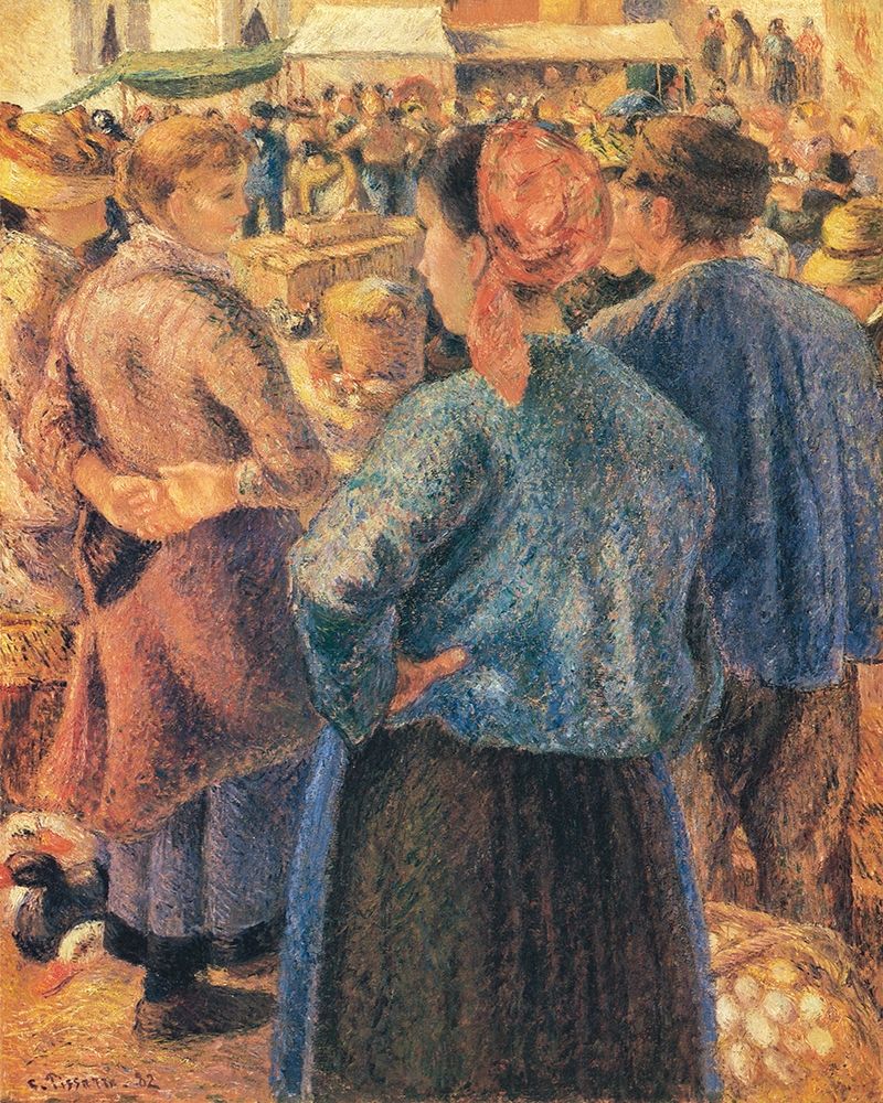 The Poultry Market, Pontoise art print by Camille Pissarro for $57.95 CAD