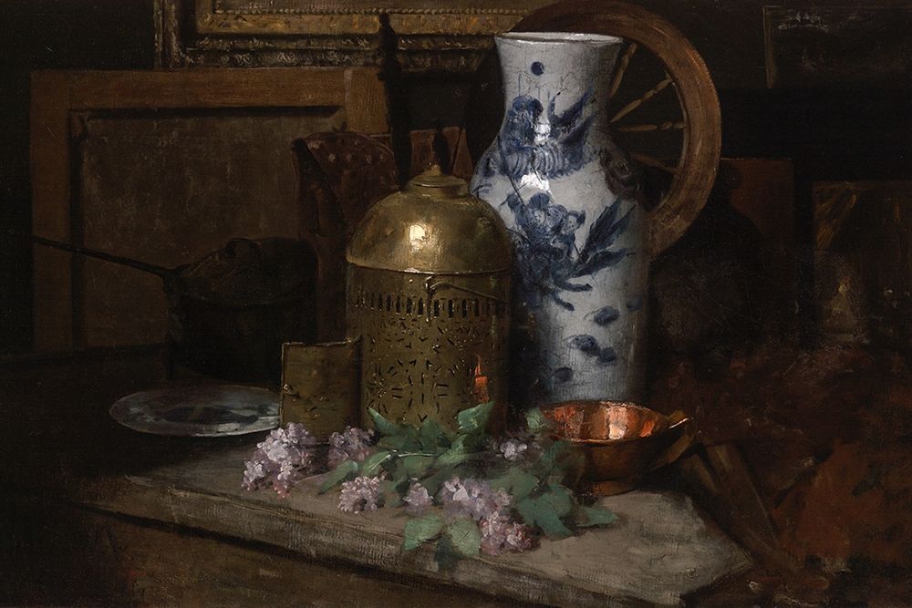Still Life in theÂ Studio art print by J Alden Weir for $57.95 CAD