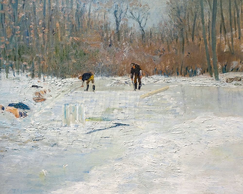 The Ice Cutters art print by J Alden Weir for $57.95 CAD