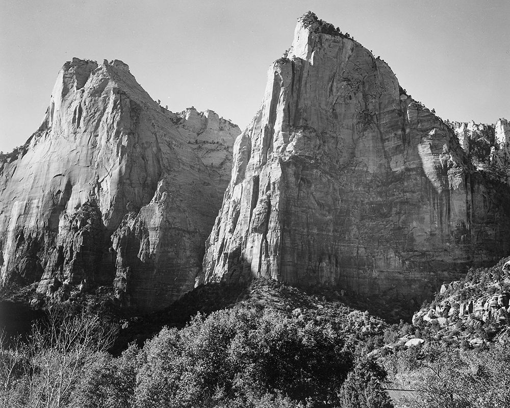 Court of the Patriarchs-Zion National Park-Utah art print by Ansel Adams for $57.95 CAD