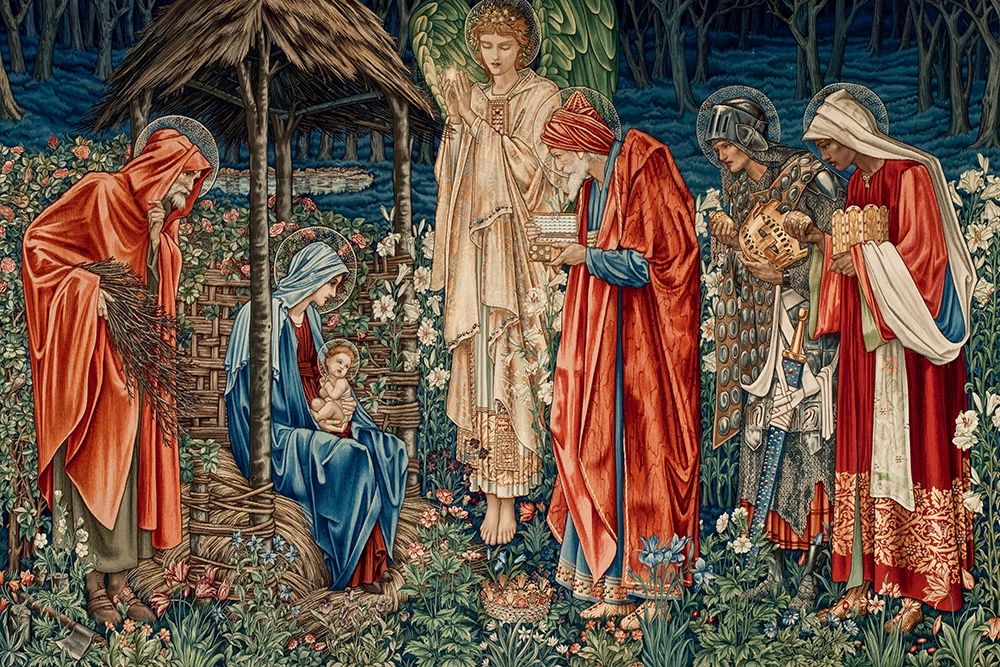 A Tapestry of The Adoration of the Magi art print by Edward Burne-Jones for $57.95 CAD