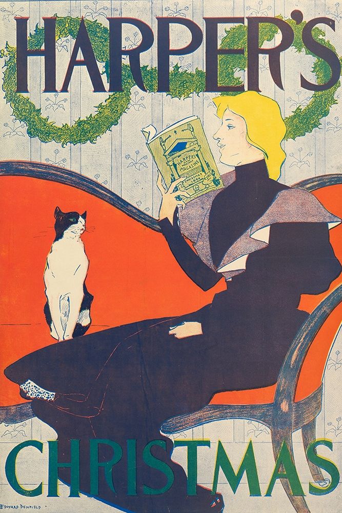 Harpers, Christmas art print by Edward Penfield for $57.95 CAD