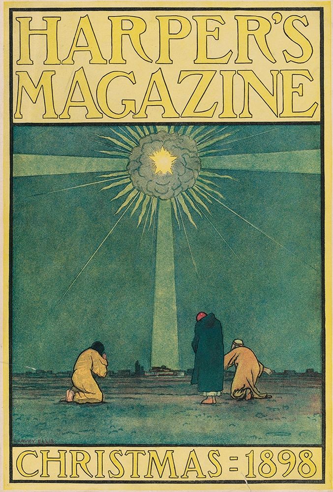 Harpers Magazine Christmas 1898 art print by Harvey Ellis for $57.95 CAD