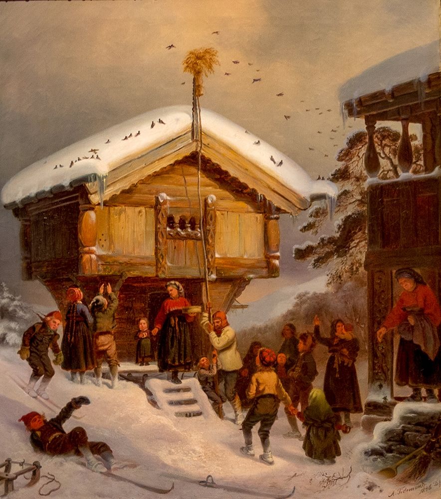 Traditions of Christmas art print by Adolph Tidemand for $57.95 CAD
