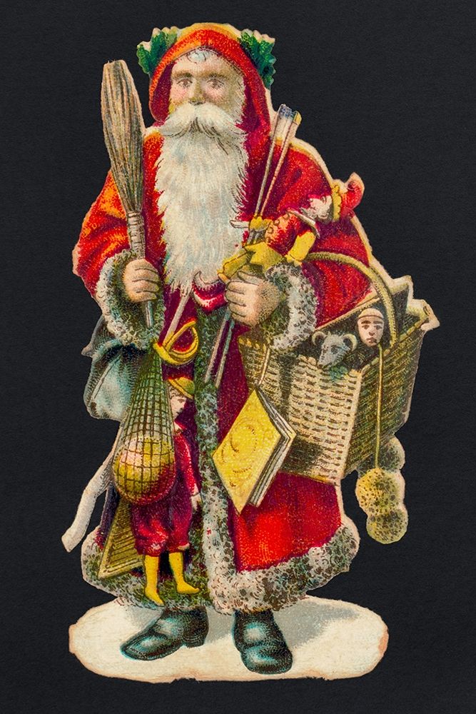 Santa Claus with a Basket of Toys art print by Library of Congress for $57.95 CAD