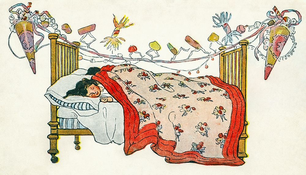 The children were nestled all snug in their beds art print by Jessie Wilcox Smith for $57.95 CAD