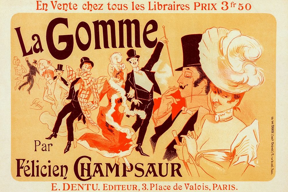 La Gomme art print by Jules Cheret for $57.95 CAD