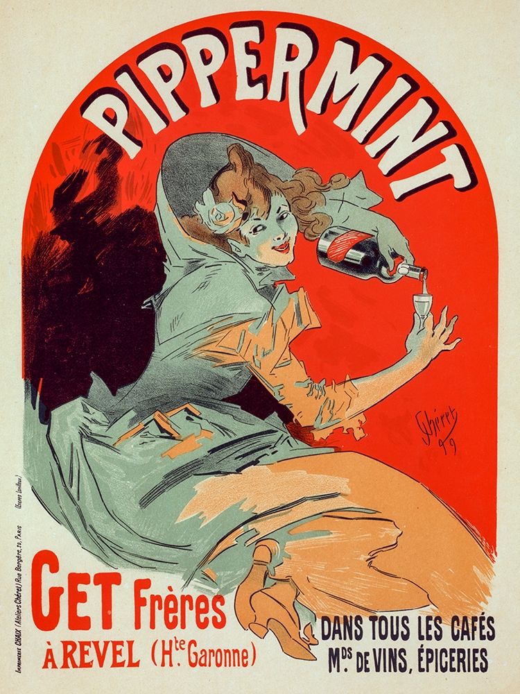Pippermint art print by Jules Cheret for $57.95 CAD