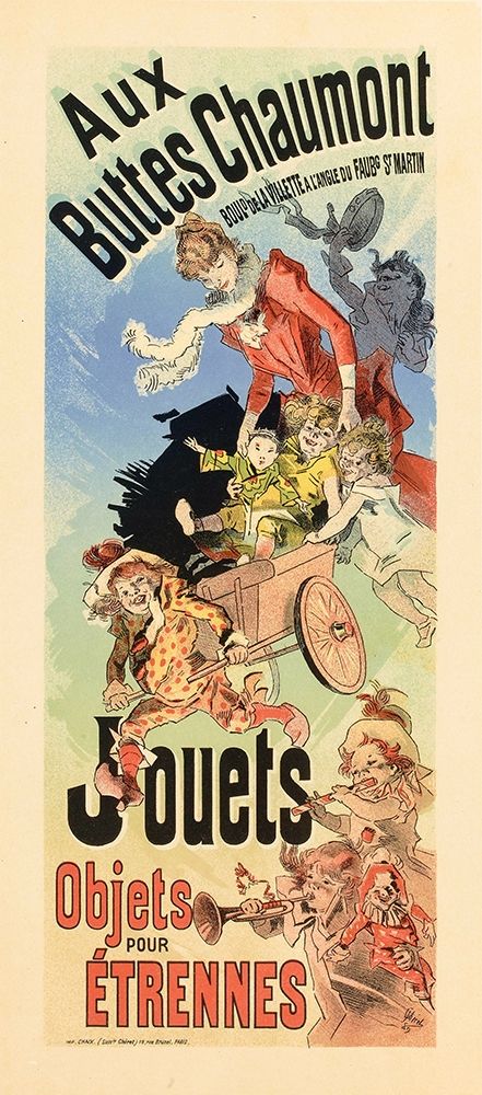 Aux Buttes Chaumont art print by Jules Cheret for $57.95 CAD
