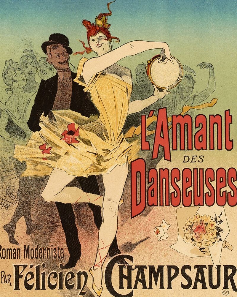LAmant des Danseuses art print by Jules Cheret for $57.95 CAD