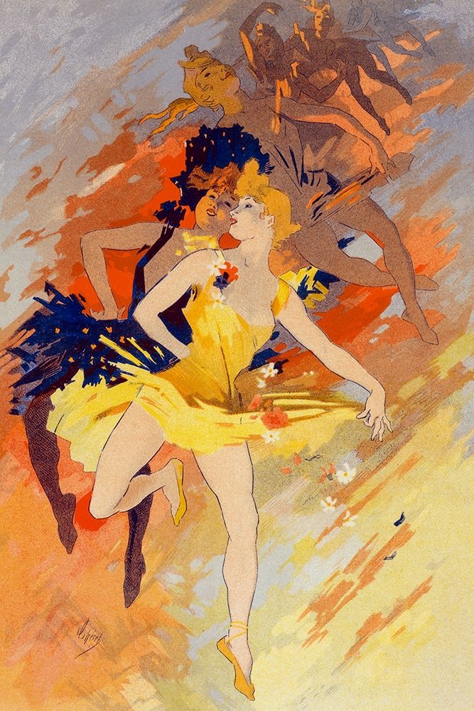 La Danse art print by Jules Cheret for $57.95 CAD