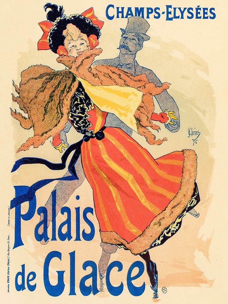 Palais de Glace 1895 art print by Jules Cheret for $57.95 CAD