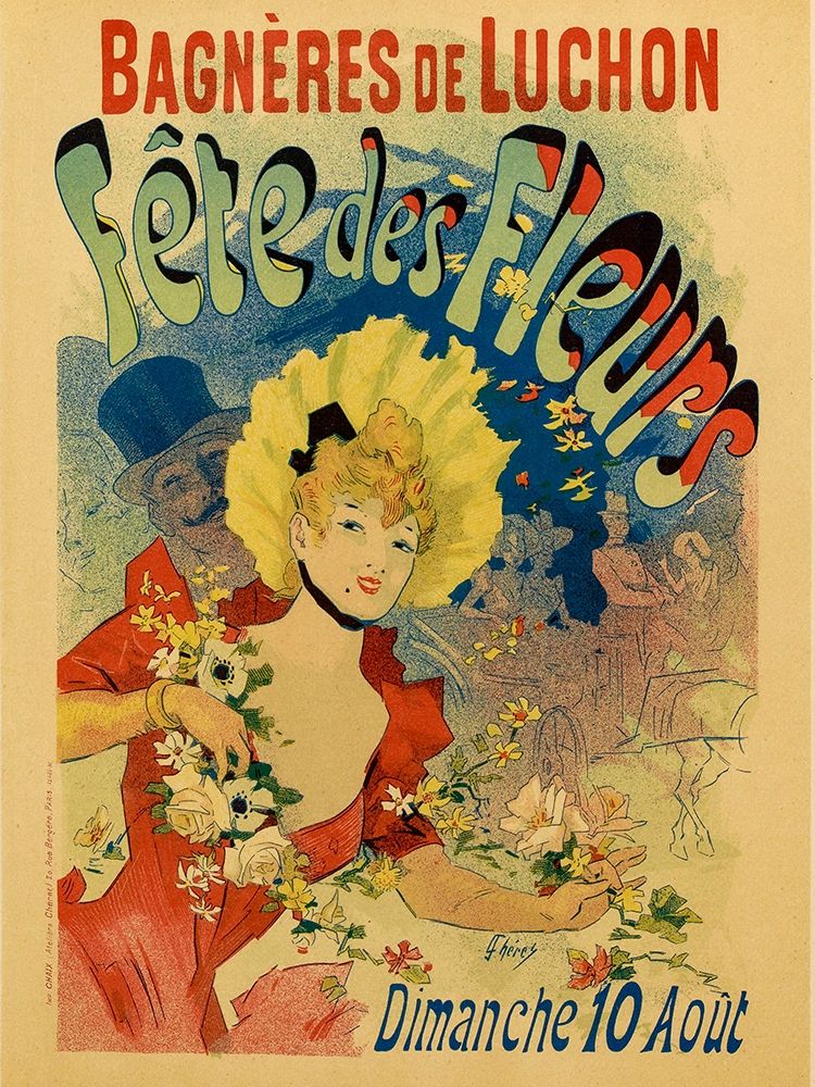 Fete des Fleurs art print by Jules Cheret for $57.95 CAD
