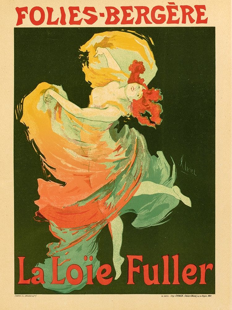 Folies Bergere La Loie Fuller art print by Jules Cheret for $57.95 CAD