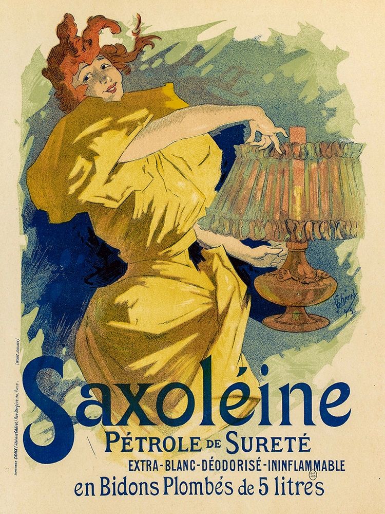 Saxoleine 1895 art print by Jules Cheret for $57.95 CAD
