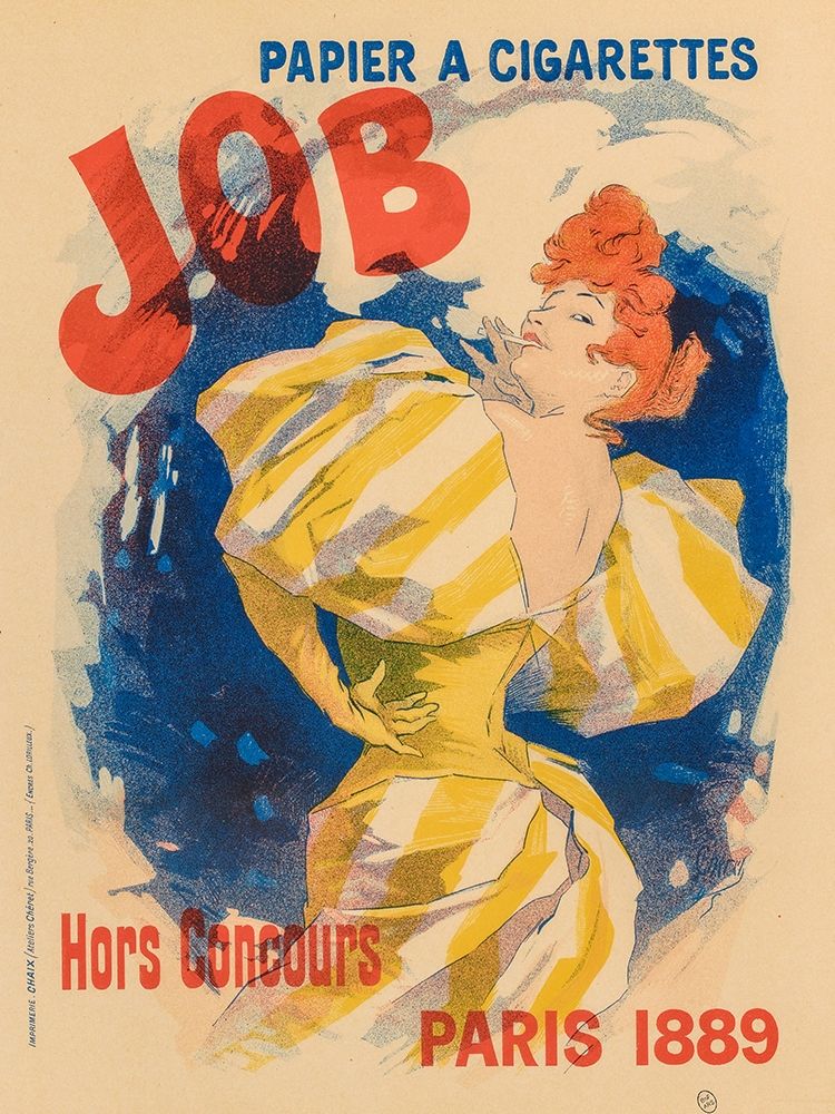 Job Cigarettes 1889 art print by Jules Cheret for $57.95 CAD