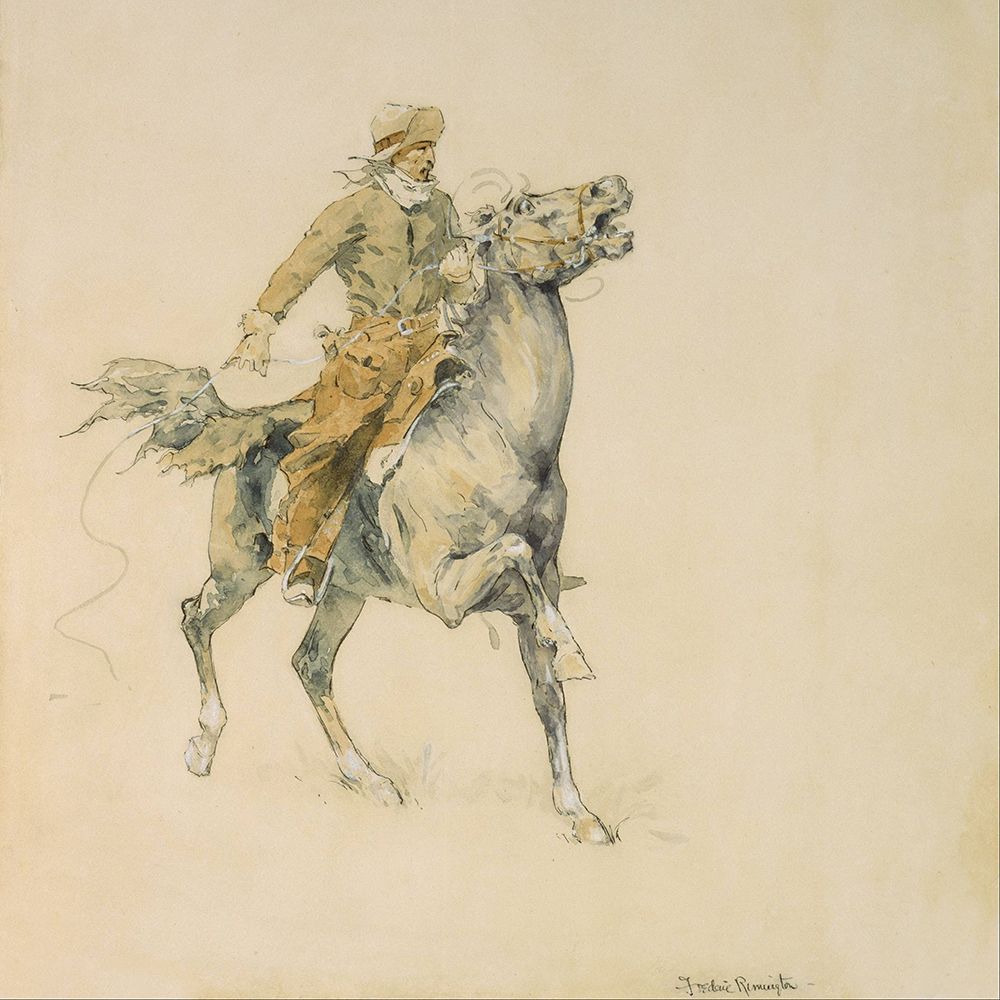 The Cowboy art print by Frederic Remington for $57.95 CAD