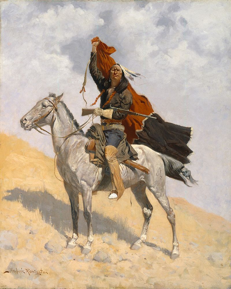 The Blanket Signal art print by Frederic Remington for $57.95 CAD