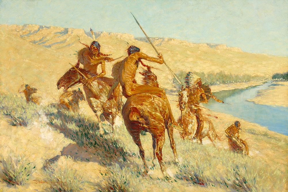 Episode of the Buffalo Gun art print by Frederic Remington for $57.95 CAD