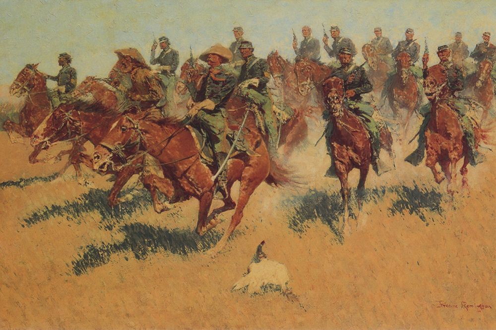 Cavalry Charge on the Southern Plains art print by Frederic Remington for $57.95 CAD