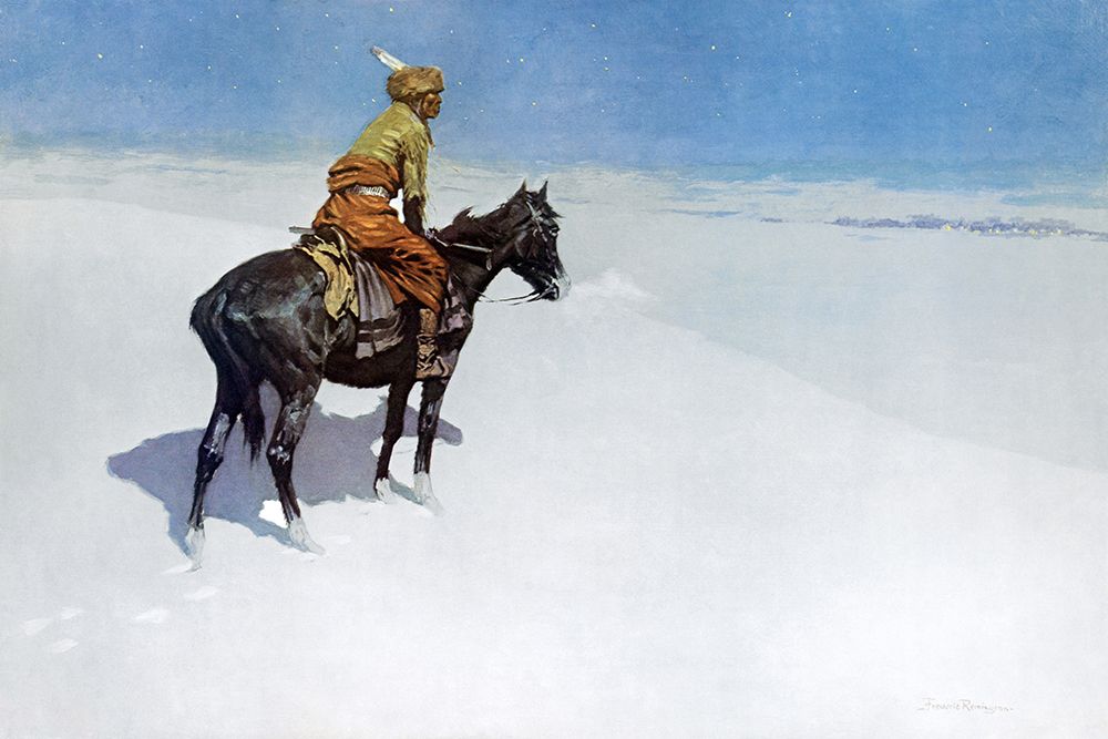 The Scout Friends or Foes art print by Frederic Remington for $57.95 CAD