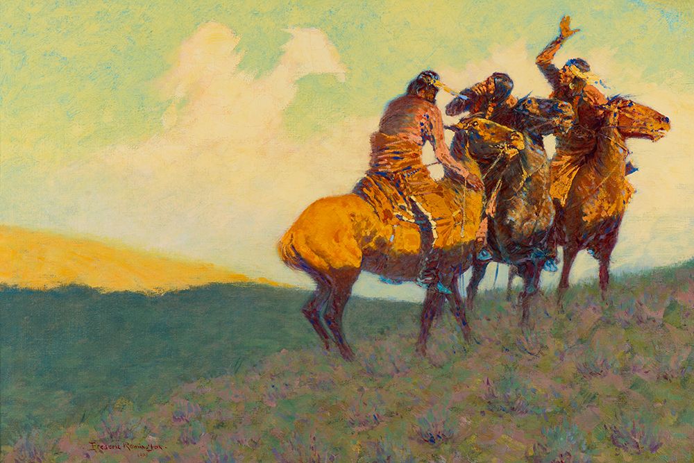 With the eye of the mind art print by Frederic Remington for $57.95 CAD