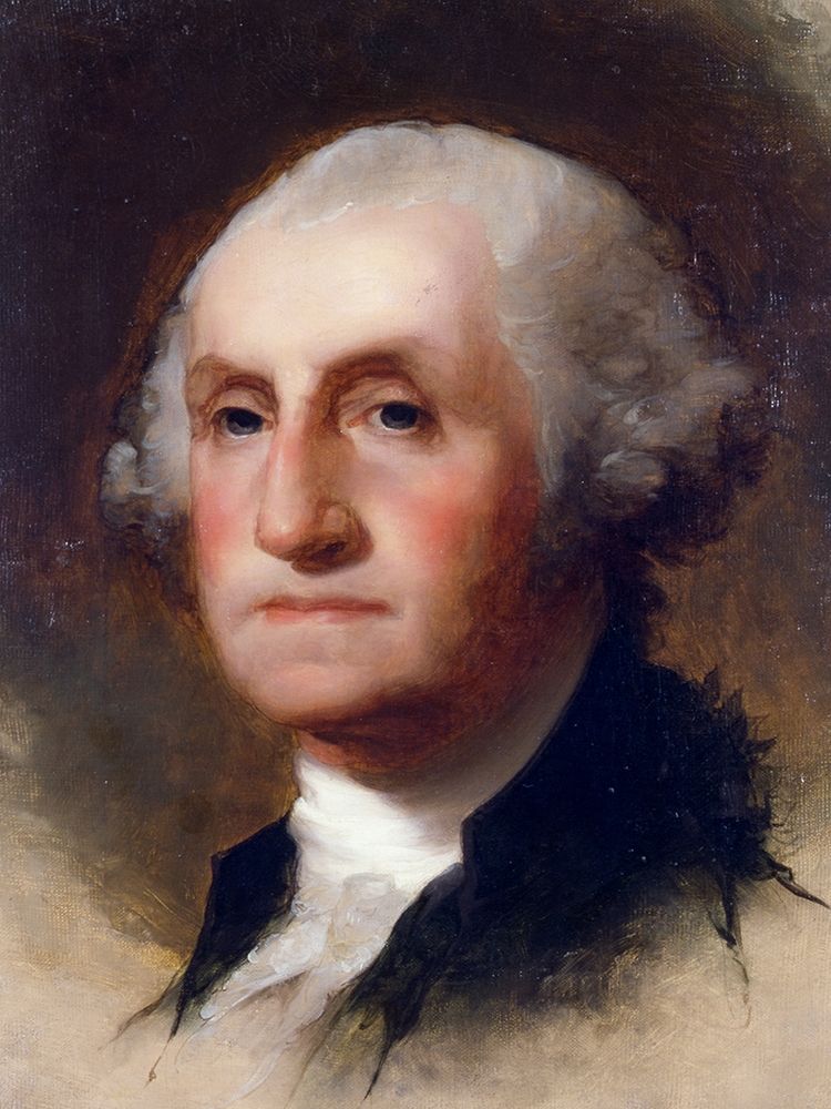 Portrait of George Washington art print by National Archives for $57.95 CAD
