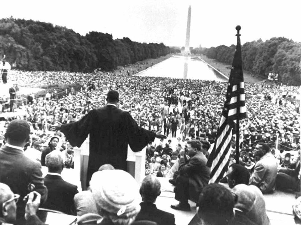 Dr. Martin Luther King Jr. addressing the crowd during the 1957 Prayer Pilgrimage for Freedom art print by U.S. Archives for $57.95 CAD