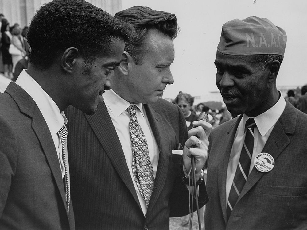 Civil RightsÂ MarchÂ onÂ Washington-D.C. Sammy Davis-Jr.-actor art print by U.S. Archives for $57.95 CAD
