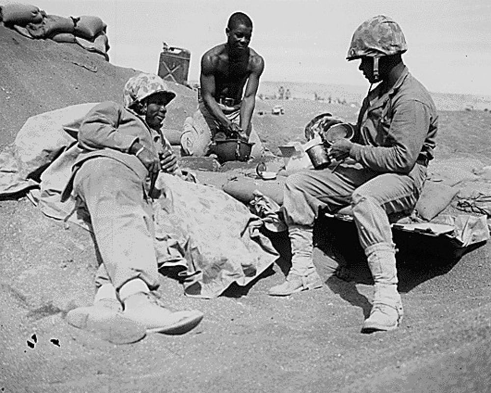 WWII Marines on the beach at Iwo Jima art print by U.S. Archives for $57.95 CAD