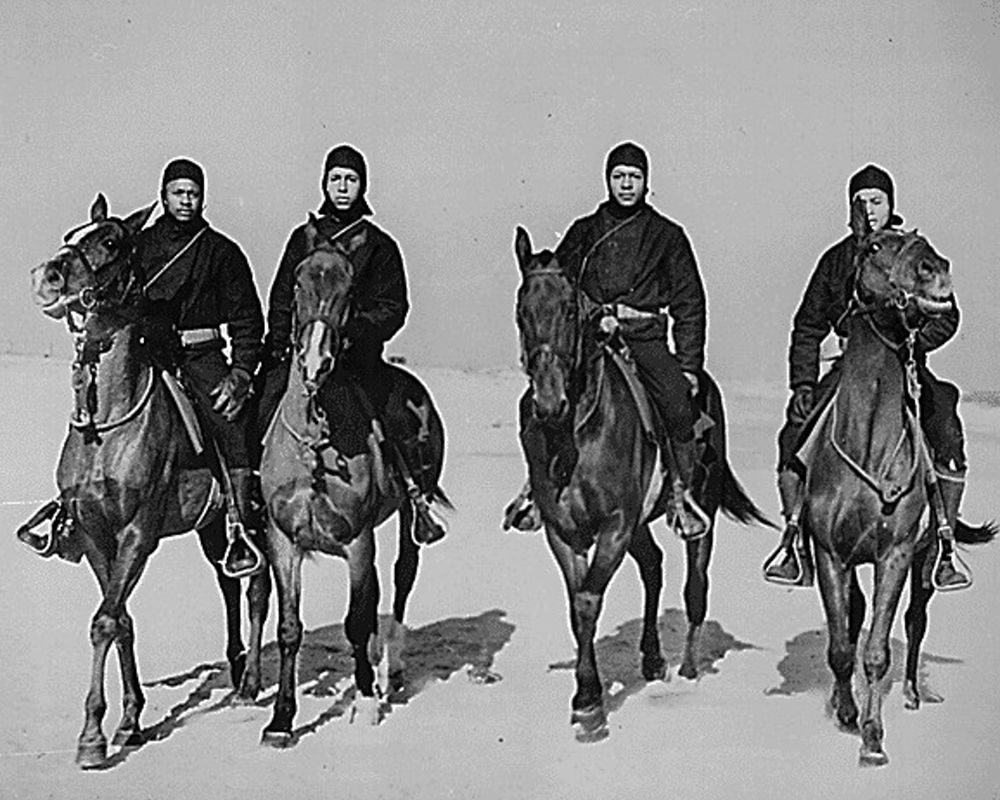 WWII members of a Coast Guard Horse Patrol unit art print by U.S. Archives for $57.95 CAD