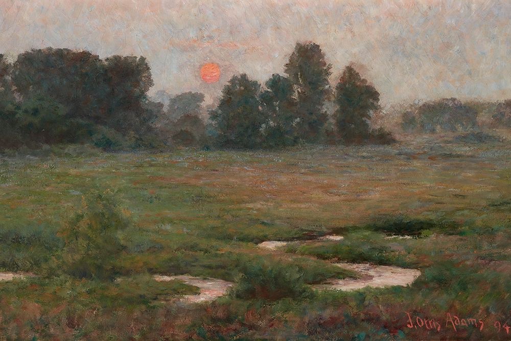 An August Sunset - Prairie Dell art print by John Ottis Adams for $57.95 CAD