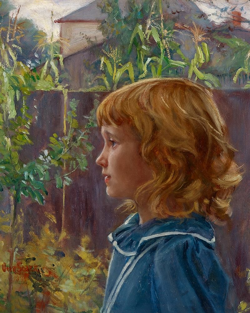 Portrait of a Young Girl art print by Otto Stark for $57.95 CAD