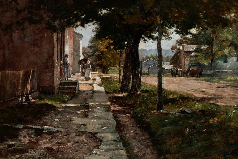 Street in Vernon art print by Theodore Clement Steele for $57.95 CAD