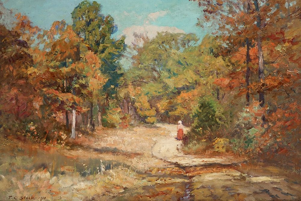 On the Road to Belmont art print by Theodore Clement Steele for $57.95 CAD