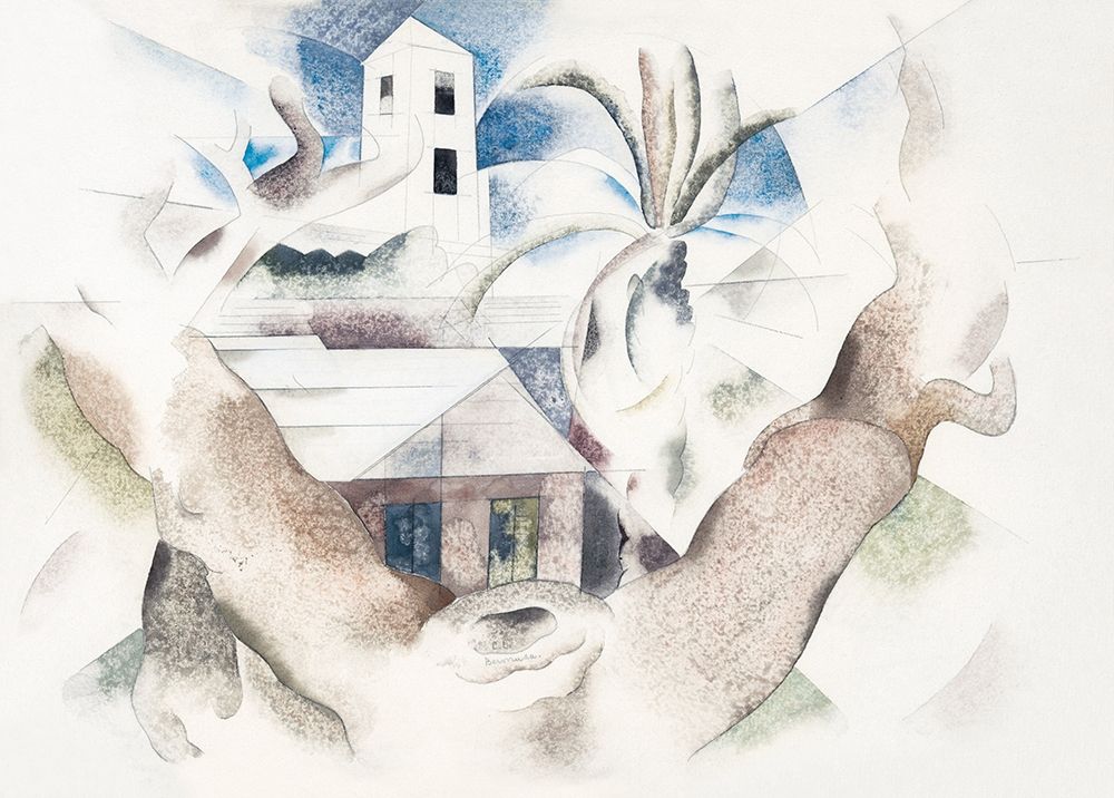 Bermuda No. 1-Tree and House art print by Charles Demuth for $57.95 CAD