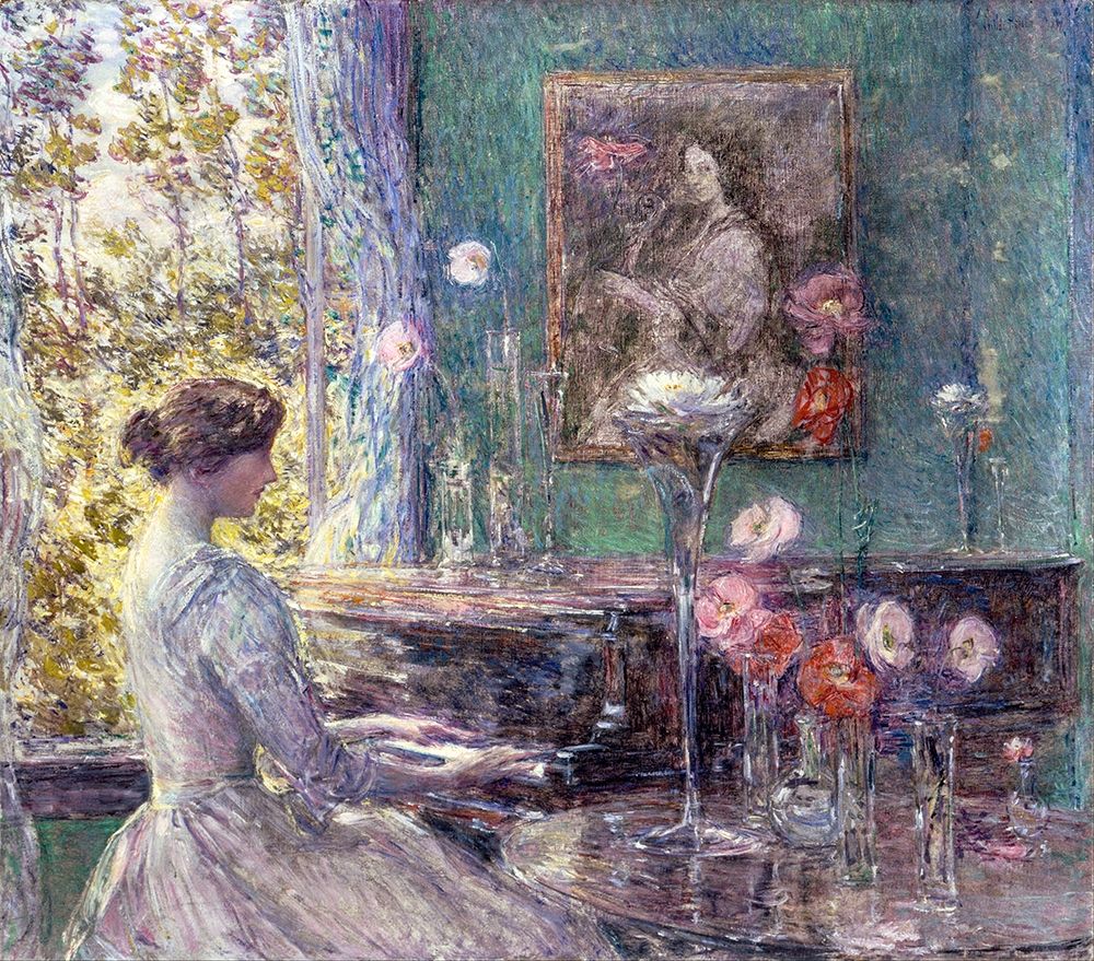 Improvisation art print by Childe Hassam for $57.95 CAD