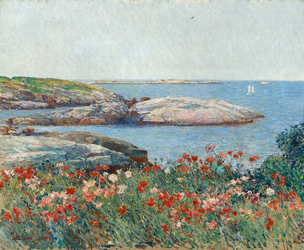 Poppies-Isles of Shoals art print by Childe Hassam for $57.95 CAD