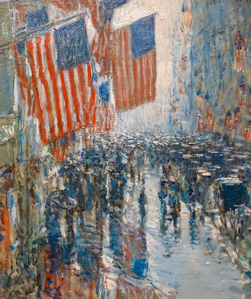 Rainy Day-Fifth Avenue art print by Childe Hassam for $57.95 CAD