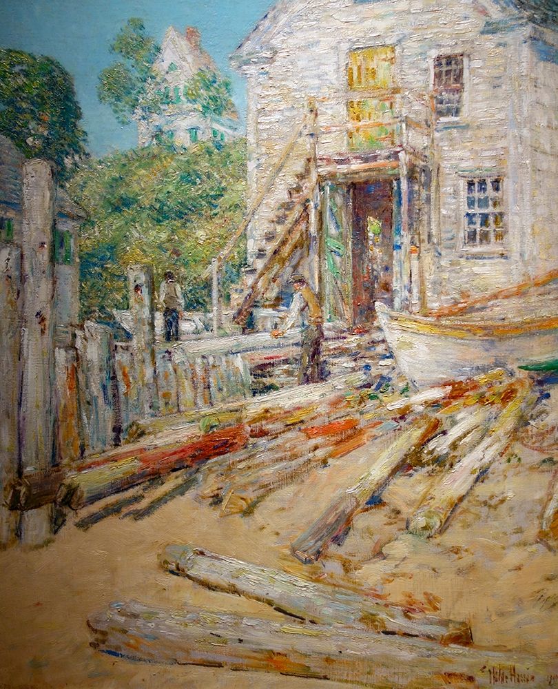Riggers Shop-Provincetown-Mass art print by Childe Hassam for $57.95 CAD