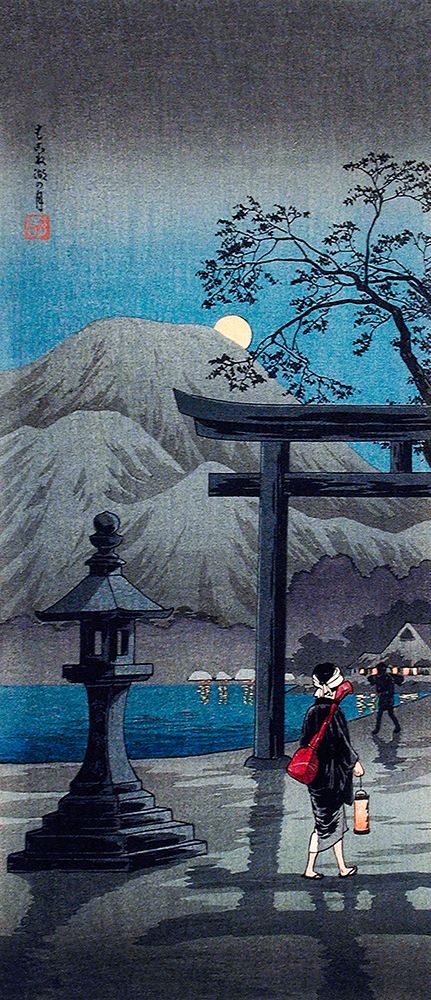 Hakone Lake in Moonlight art print by Hiroaki Takahashi for $57.95 CAD