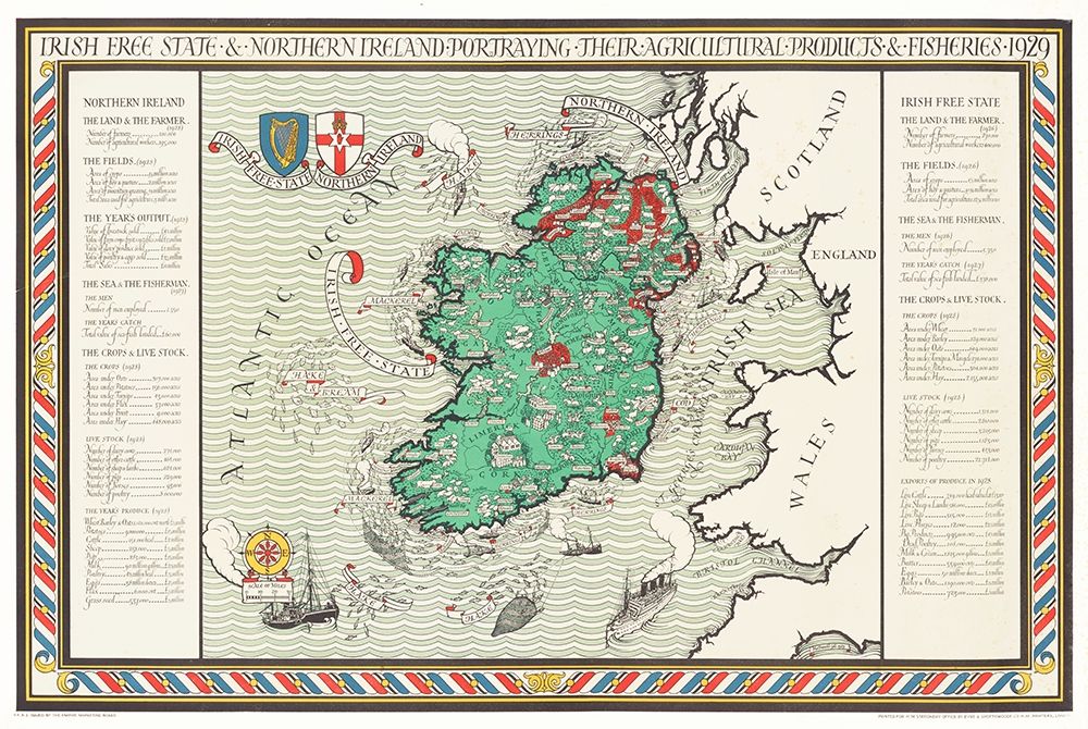 Irish Free State and Northern Ireland 1929 art print by MacDonald Gil for $57.95 CAD