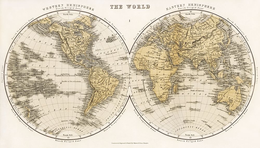 A Cyclopedia of Geography 1859 art print by James Bryce for $57.95 CAD