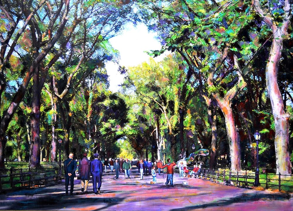 A Stroll in Central Park art print by Sarah Ghanooni for $57.95 CAD