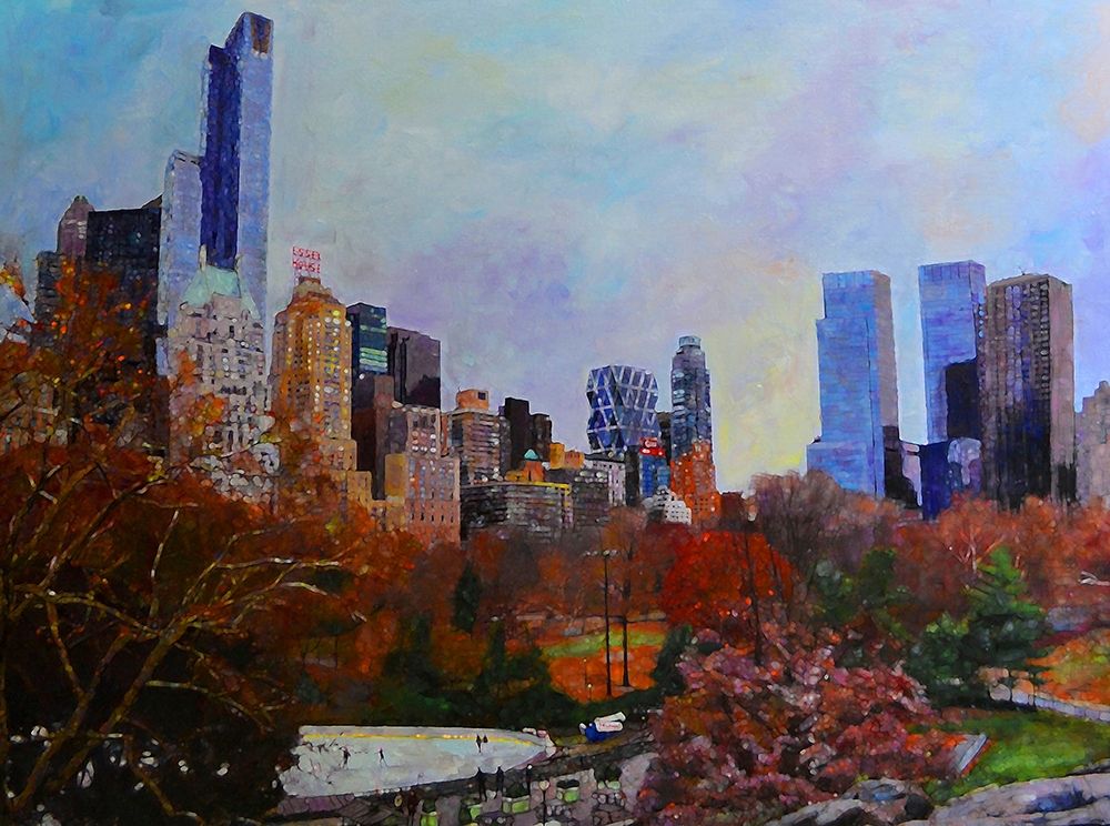 Fall in Central Park art print by Sarah Ghanooni for $57.95 CAD